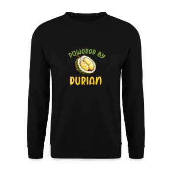 Durian Fruit Lover Funny Durio Zibethinus Men - Unisex Sweatshirt - black - Front - Alina (178cm) & Michal (187cm)