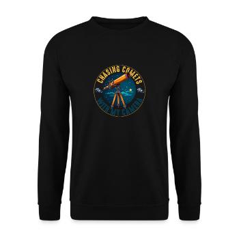 Astrophotography Astrophotographer Astronomy - Unisex Sweatshirt - black - Front - Alina (178cm) & Michal (187cm)