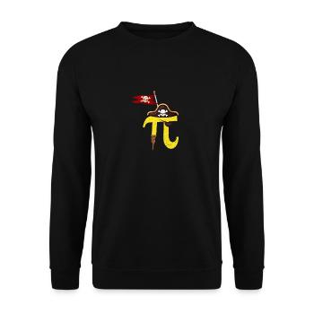 Pi Day Pirate Math Geek Math Numéro Nerd - Sweat-shirt Unisexe - noir - Devant - Alina (178cm) & Michal (187cm)