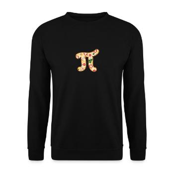 Pizza Pi Day Nerd Geek Italien Math Récolte - Sweat-shirt Unisexe - noir - Devant - Alina (178cm) & Michal (187cm)