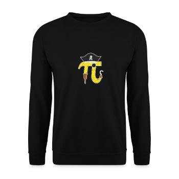 Pi Day Pirate Math Geek Math Numéro Nerd - Sweat-shirt Unisexe - noir - Devant - Alina (178cm) & Michal (187cm)
