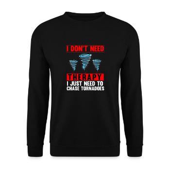 Tornado Chaser Storm Chasing Men Women Kids - Unisex Sweatshirt - black - Front - Alina (178cm) & Michal (187cm)