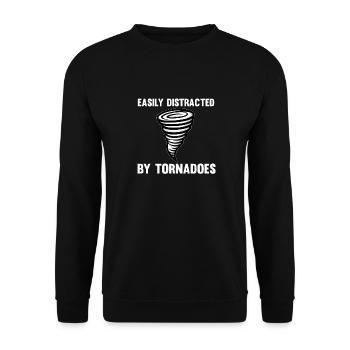 Tornado Chaser Storm Chasing Men Women Kids - Unisex Sweatshirt - black - Front - Alina (178cm) & Michal (187cm)