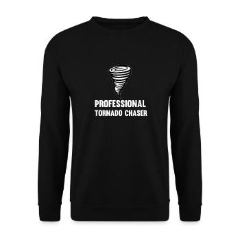 Tornado Chaser Storm Chasing Men Women Kids - Unisex Sweatshirt - black - Front - Alina (178cm) & Michal (187cm)