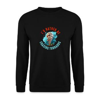 Tornado Chaser Storm Chasing Men Women Kids - Unisex Sweatshirt - black - Front - Alina (178cm) & Michal (187cm)