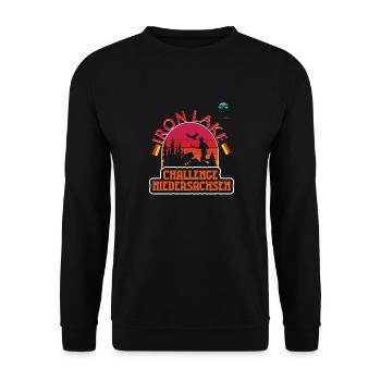 Iron Lake Challenge Niedersachsen - D1 - Unisex Pullover - Schwarz - Vorne - Alina (178cm) & Michal (187cm)