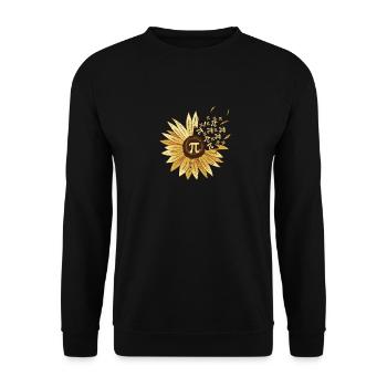 Pi Jour Tournesol 3.14 Pi Nombre Symbole Math Amateur - Sweat-shirt Unisexe - noir - Devant - Alina (178cm) & Michal (187cm)
