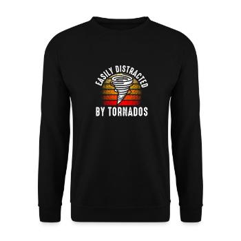 Tornado Chaser Storm Chasing Men Women Kids - Unisex Sweatshirt - black - Front - Alina (178cm) & Michal (187cm)