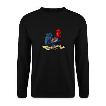 Gallero Pelea De Gallos Hombre Papá Padre Tío - Unisex Sweatshirt - black - Front - Alina (178cm) & Michal (187cm)