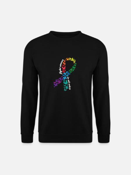 Fight Cancer In All Colors Cancer Awareness Month - Unisex Pullover - Schwarz