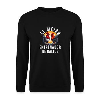 Gallero Pelea De Gallos Hombre Papá Padre Tío - Unisex Sweatshirt - black - Front - Alina (178cm) & Michal (187cm)
