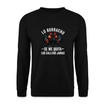 Gallero Pelea De Gallos Hombre Papá Padre Tío - Unisex Sweatshirt - black - Front - Alina (178cm) & Michal (187cm)