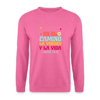 Camiseta Cristiana Para Mujer En Espanol Spanish - Unisex Sweatshirt - pink - Front