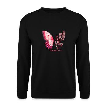 Camiseta Cristiana Para Mujer En Espanol Spanish - Unisex Sweatshirt - black - Front - Alina (178cm) & Michal (187cm)