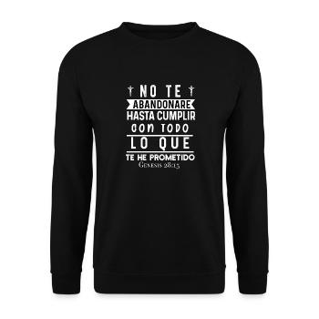 Camiseta Cristiana Para Mujer En Espanol Spanish - Unisex Sweatshirt - black - Front - Alina (178cm) & Michal (187cm)