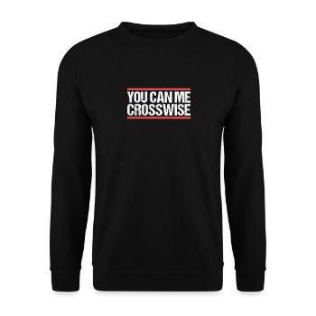 Vous pouvez me croiser Denglisch - Sweat-shirt Unisexe - noir - Devant - Alina (178cm) & Michal (187cm)