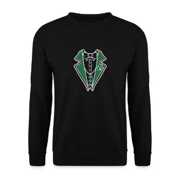 Smoking irlandais drôle de la Saint-Patrick - Sweat-shirt Unisexe - noir - Devant - Alina (178cm) & Michal (187cm)