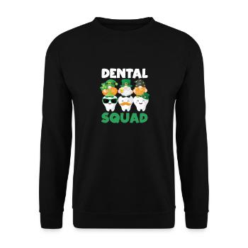 Dentaire Squad Dent Mignon Gnome Saint Patricks - Sweat-shirt Unisexe - noir - Devant - Alina (178cm) & Michal (187cm)