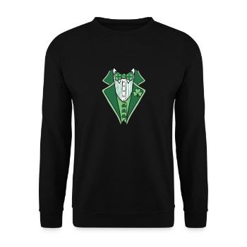 Smoking irlandais drôle de la Saint-Patrick - Sweat-shirt Unisexe - noir - Devant - Alina (178cm) & Michal (187cm)