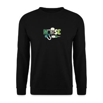 Infirmière Stéthoscope Médecine Irlandais - Sweat-shirt Unisexe - noir - Devant - Alina (178cm) & Michal (187cm)