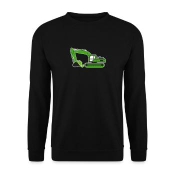 La Saint-Patrick Camion-grue Pelle Construction Irlandais - Sweat-shirt Unisexe - noir - Devant - Alina (178cm) & Michal (187cm)
