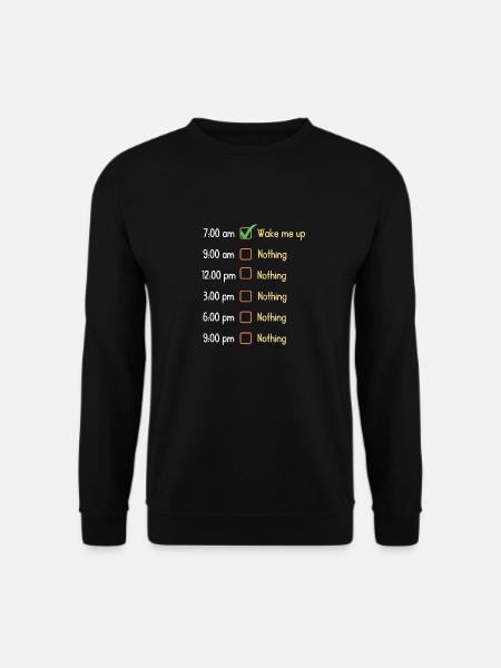 Things To Do During The Day | Funny Design - Unisex Sweatshirt - black