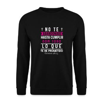 Camiseta Cristiana Para Mujer En Espanol Spanish - Unisex Sweatshirt - black - Front - Alina (178cm) & Michal (187cm)