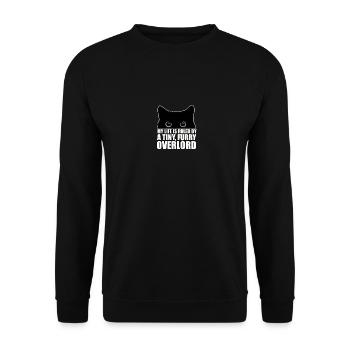 Cat misanthrope Grumpy misanthrope cats - Sweat-shirt Unisexe - noir - Devant - Alina (178cm) & Michal (187cm)