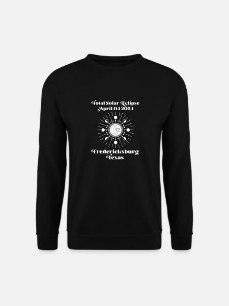 Total Solar Eclipse 2024 Fredericksburg Texas - Unisex Pullover - Schwarz