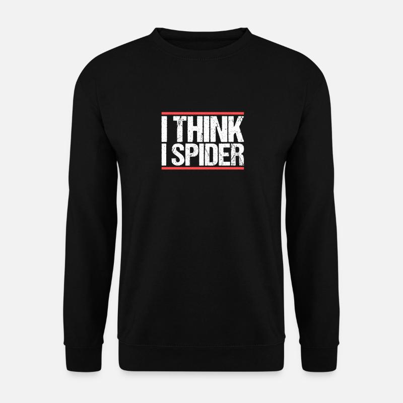 I think i spider. Denglisch - Unisex Pullover - Schwarz