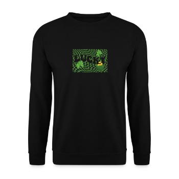 Joyeuse Saint-Patrick Shamrock Irlande Luxure - Sweat-shirt Unisexe - noir - Devant - Alina (178cm) & Michal (187cm)