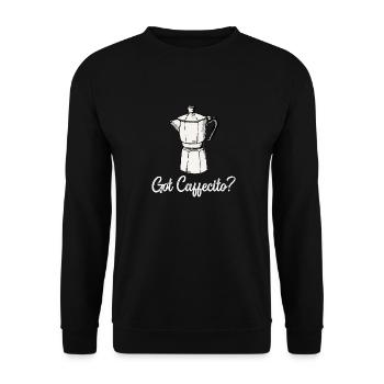 Funny Spanish Shirts Cafecito Cafe Espanol - Unisex Sweatshirt - black - Front - Alina (178cm) & Michal (187cm)