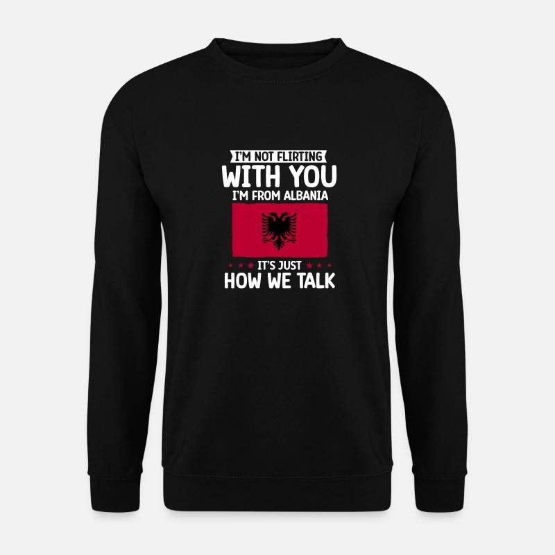 Drapeau albanais Aigle albanais Shqiponja - Sweat-shirt Unisexe - noir
