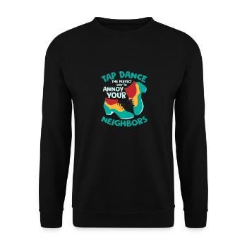 Claquettes : le moyen idéal d’ennuyer les claquettes - Sweat-shirt Unisexe - noir - Devant - Alina (178cm) & Michal (187cm)