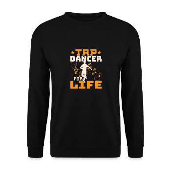 Tap Dancer For Life Tap Dance Tap Dancing - Unisex Pullover - Schwarz - Vorne - Alina (178cm) & Michal (187cm)