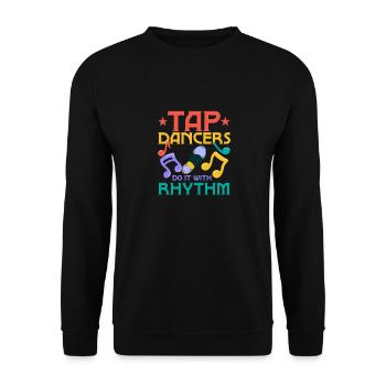 Tap Dancers Do It With Rhythm Tap Dancing Tap Danc - Unisex Pullover - Schwarz - Vorne - Alina (178cm) & Michal (187cm)