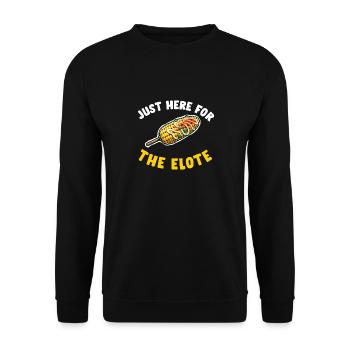 Elote Girl Women Elote Mexican Corn Food Comida - Unisex Sweatshirt - black - Front - Alina (178cm) & Michal (187cm)