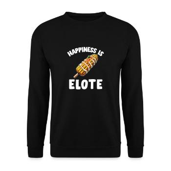 Elote Girl Women Elote Mexican Corn Food Comida - Unisex Sweatshirt - black - Front - Alina (178cm) & Michal (187cm)