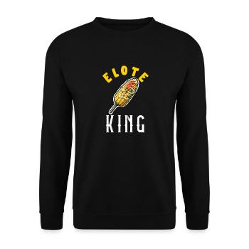 Elote Girl Women Elote Mexican Corn Food Comida - Unisex Sweatshirt - black - Front - Alina (178cm) & Michal (187cm)