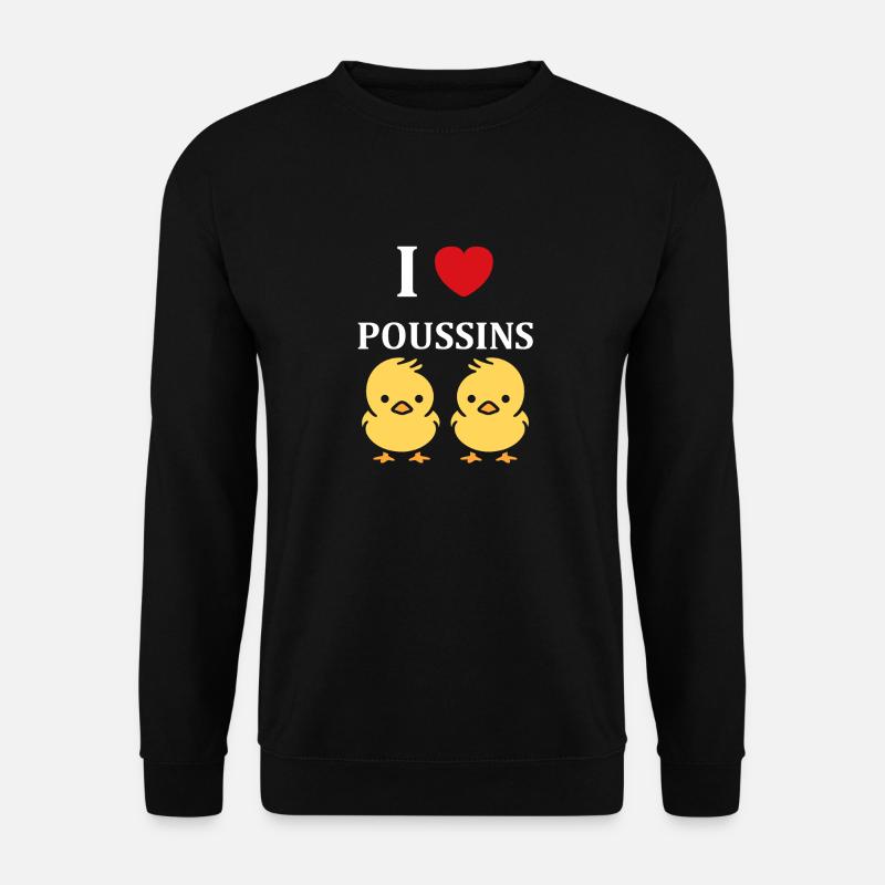 J'aime les poussins - Sweat-shirt Unisexe - noir