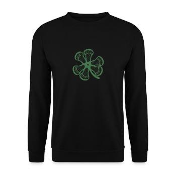 Lacrosse Kleeblatt Kleeblatt Lustig St Patricks - Unisex Pullover - Schwarz - Vorne - Alina (178cm) & Michal (187cm)