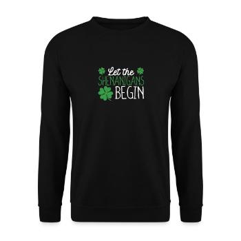 Que les manigances commencent à la Saint-Patrick - Sweat-shirt Unisexe - noir - Devant - Alina (178cm) & Michal (187cm)