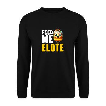 Elote Girl Women Elote Mexican Corn Food Comida - Unisex Sweatshirt - black - Front - Alina (178cm) & Michal (187cm)