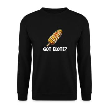 Elote Girl Women Elote Mexican Corn Food Comida - Unisex Sweatshirt - black - Front - Alina (178cm) & Michal (187cm)