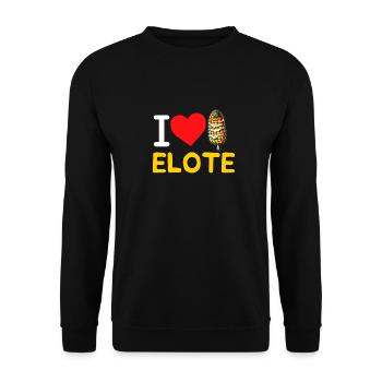 Elote Girl Women Elote Mexican Corn Food Comida - Unisex Sweatshirt - black - Front - Alina (178cm) & Michal (187cm)