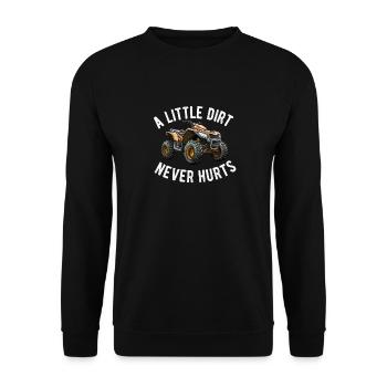 4 Roues Pour Hommes Grand-Père VTT Quad Bike Racing - Sweat-shirt Unisexe - noir - Devant - Alina (178cm) & Michal (187cm)