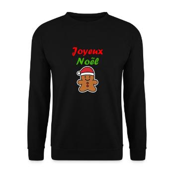 Joyeux noel pain d'épice - Sweat-shirt Unisexe - noir - Devant - Alina (178cm) & Michal (187cm)
