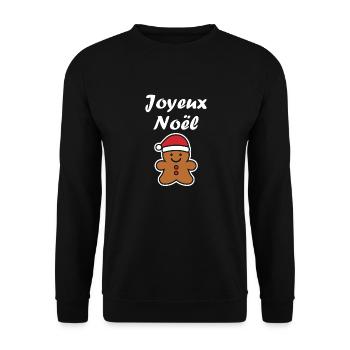 Joyeux noel pain d'épice - Sweat-shirt Unisexe - noir - Devant - Alina (178cm) & Michal (187cm)