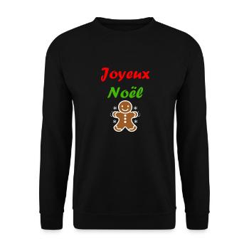 Joyeux noel pain d'épice - Sweat-shirt Unisexe - noir - Devant - Alina (178cm) & Michal (187cm)