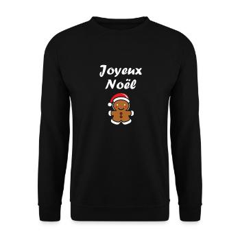 Joyeux noel pain d'épice - Sweat-shirt Unisexe - noir - Devant - Alina (178cm) & Michal (187cm)